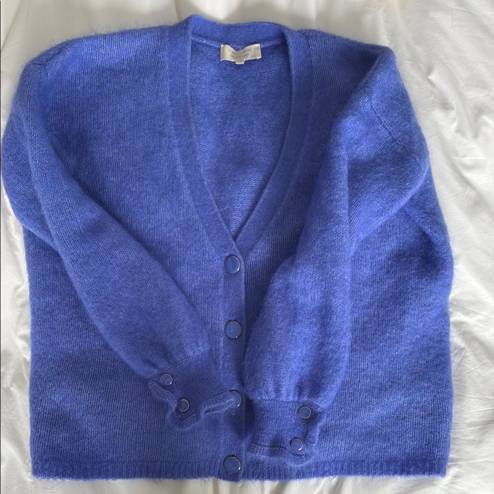 Women's Blue Cardigan Sweater